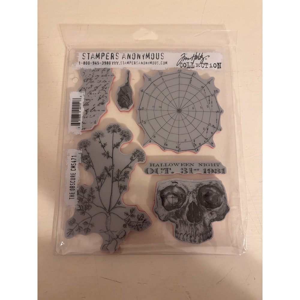 Tim Holtz Stampers Anonymous The Obscure Cling Mount Stamps CMS471 Halloween